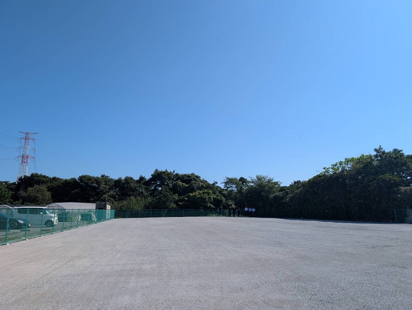 富津市新井に車庫用地が完成いたしました